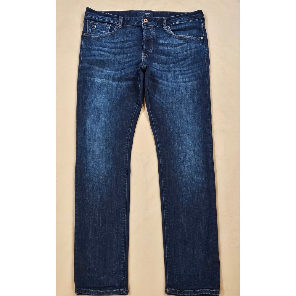 Scotch & Soda Amsterdams Blauw Ralston Slim Fit Jeans Mens 34x32 Dark Wash